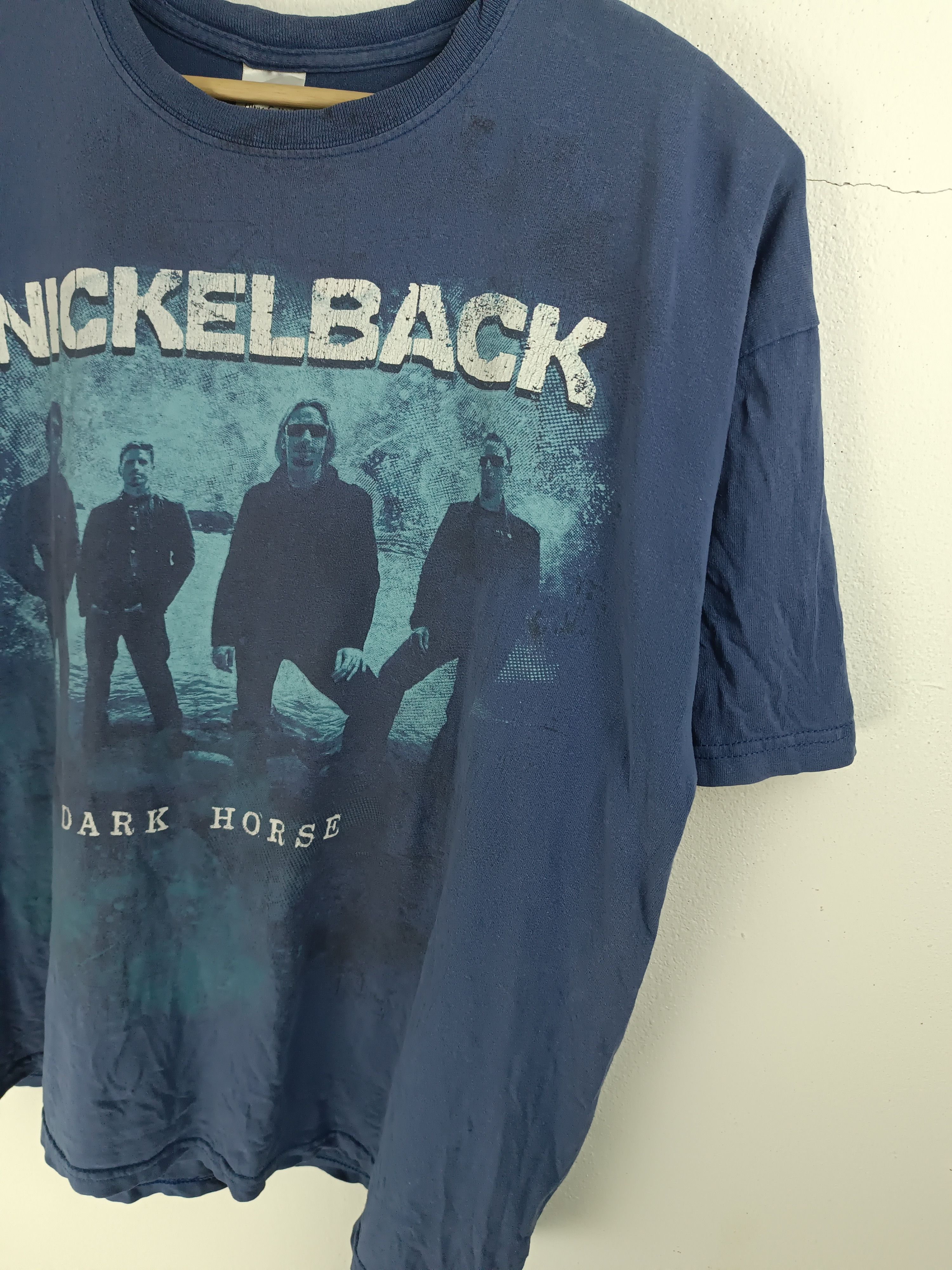 Vintage VINTAGE '08 NICKELBACK DARK HORSE TOUR staind bizkit korn Size US XL / EU 56 / 4 - 7 Thumbnail