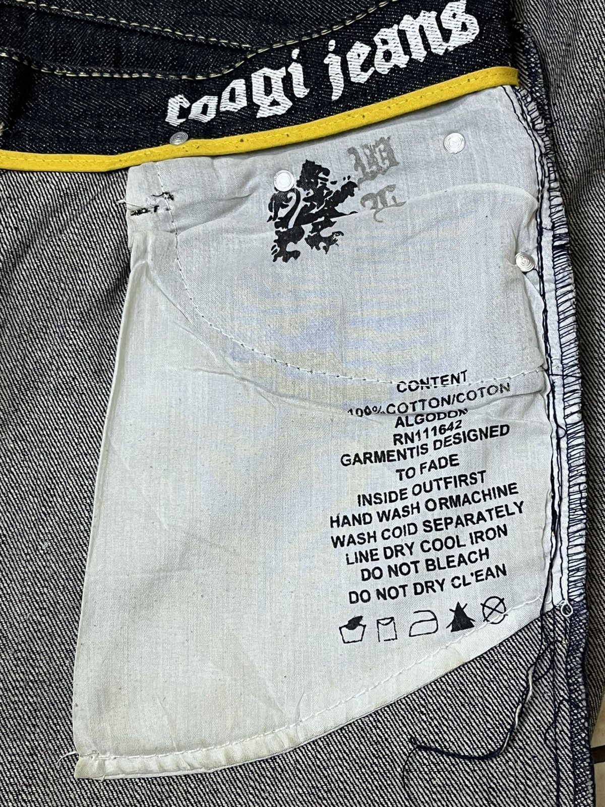 Coogi SICK🔥COOGI AUSTRALIA PRINTED/EMBROIDERY BAGGY JEANS Size US 34 / EU 50 - 19 Thumbnail