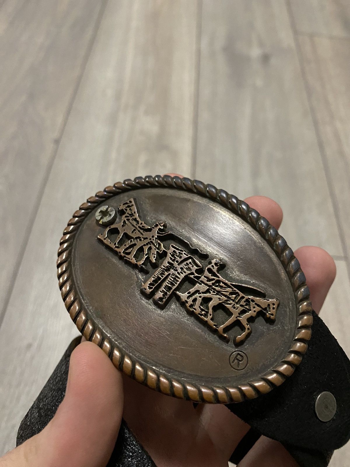 Levi's Vintage Levi’s Big Logo Belts Leather Style USA Avant Garde Size ONE SIZE - 2 Thumbnail