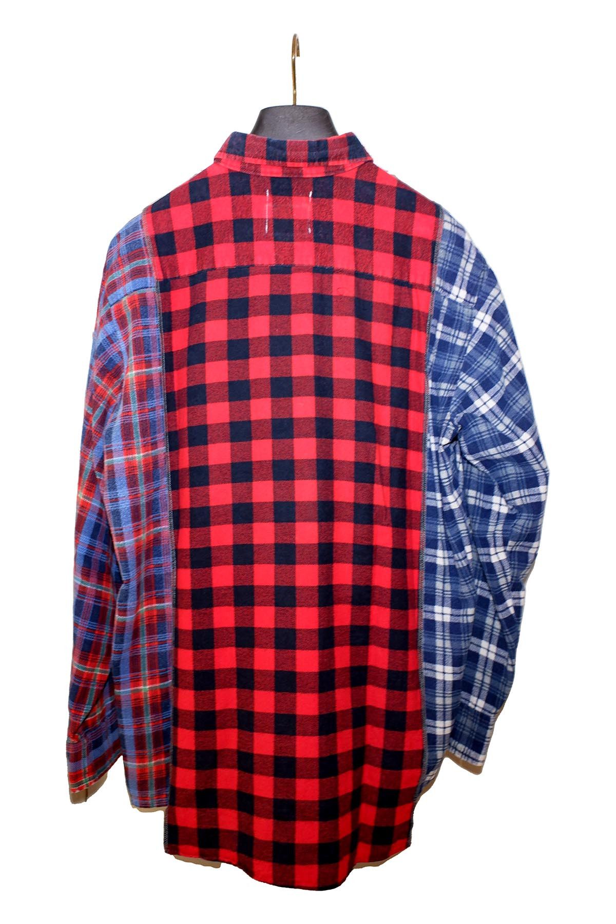 Takahiromiyashita The Soloist. Patchwork Checked Cotton-Flannel Shirt - Multi Size US M / EU 48-50 / 2 - 2 Thumbnail