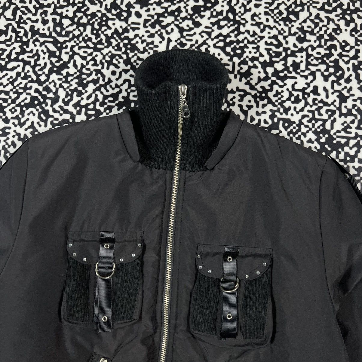 Vintage Y2K Japanese Gothic Opium Style Bondage Bomber