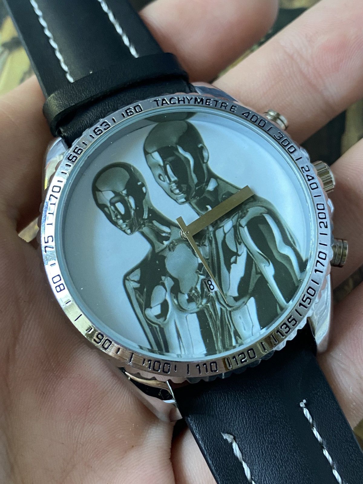 Japanese Brand × Jewelry × Vintage Futuristic Watch Black Strap Unique Design Size ONE SIZE - 5 Thumbnail
