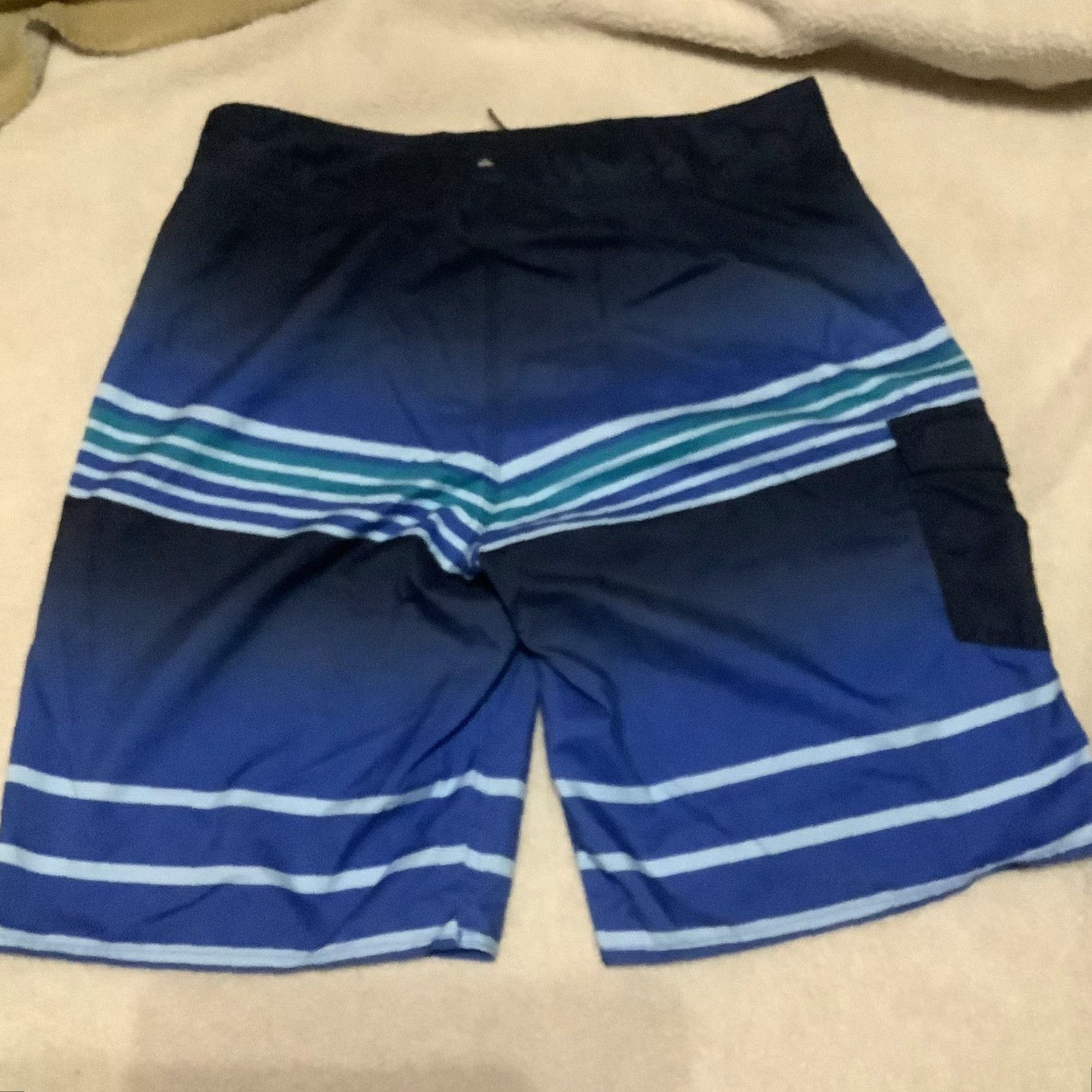 Quiksilver Quicksilver Board Shorts Men Blue Stripes 34 Bottom Beach Sports Travel Size US 34 / EU 50 - 6 Thumbnail