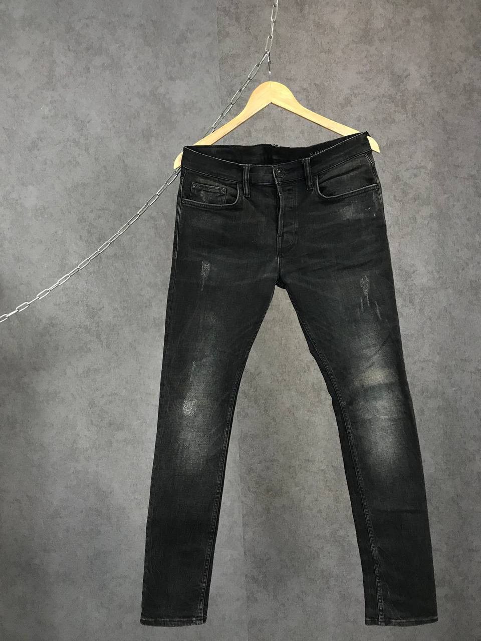 Allsaints Allsaints cigarette designer distressed denim jeans Size US 30 / EU 46 - 1 Thumbnail