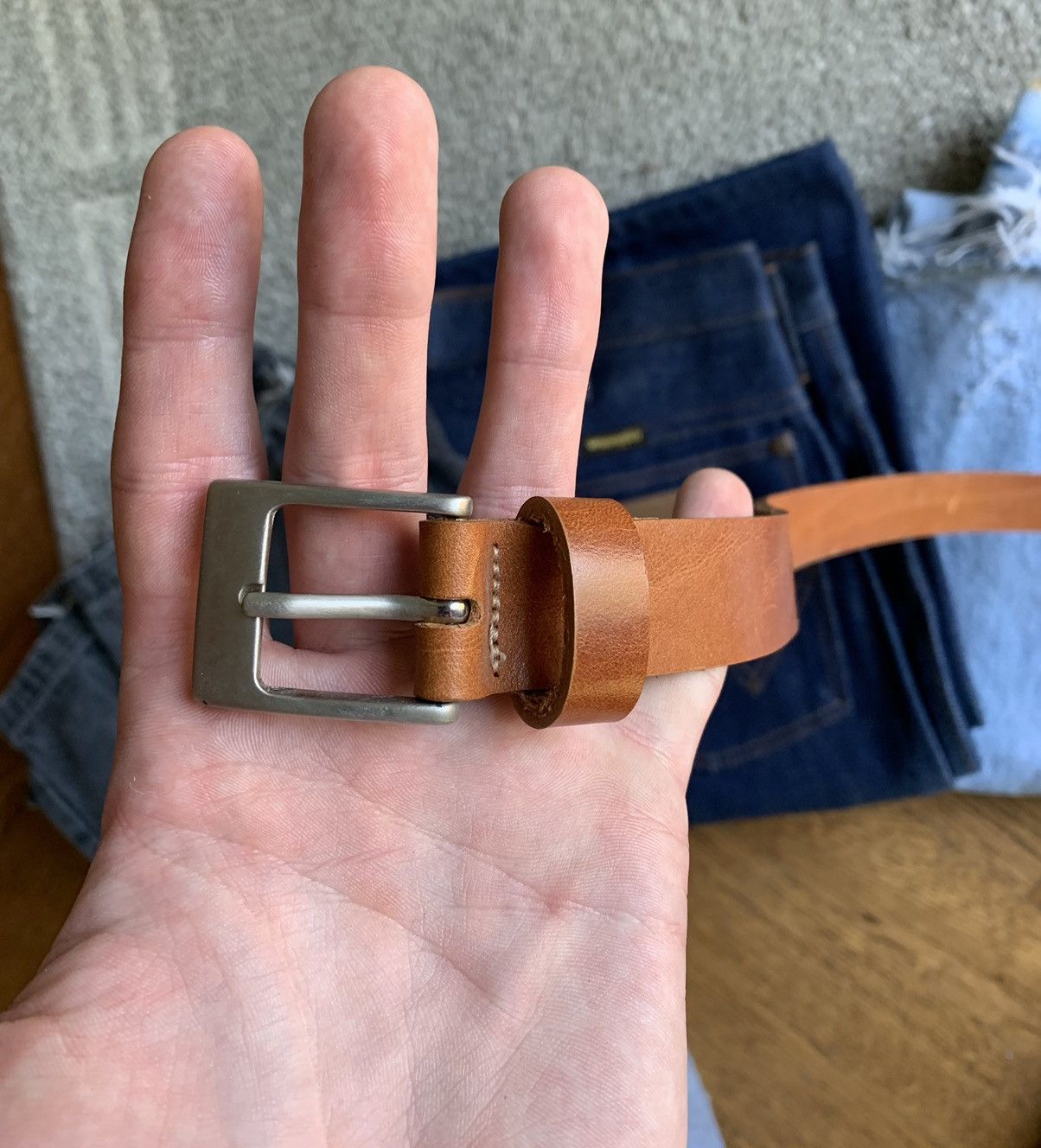 Vintage 80s Vintage Century Canada Brown Leather Belt Chrome Silver Size ONE SIZE - 5 Thumbnail