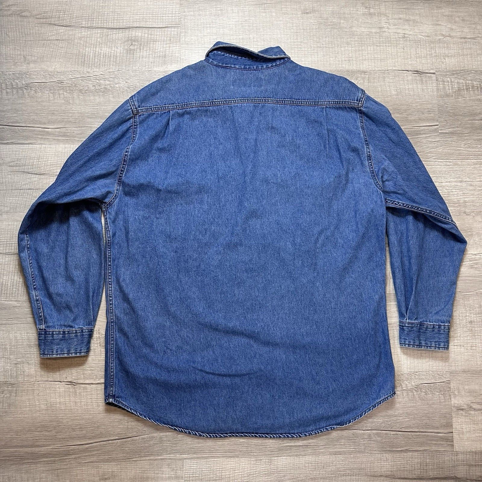 Big Mac Vintage Big Mac Shirt Mens XL Tall Denim Button Up Workwear Size US XL / EU 56 / 4 - 8 Thumbnail