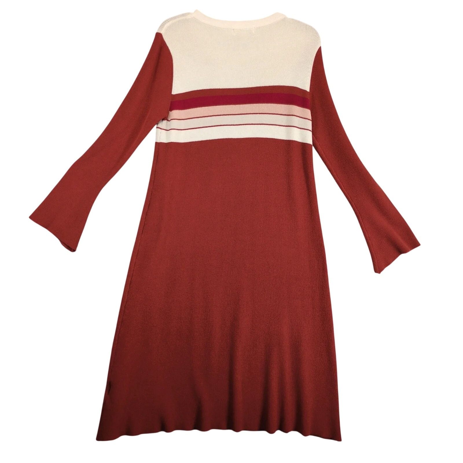 Other Polagram Colorblock Striped Knit Sweater Dress Sz M Size M / US 6-8 / IT 42-44 - 2 Thumbnail