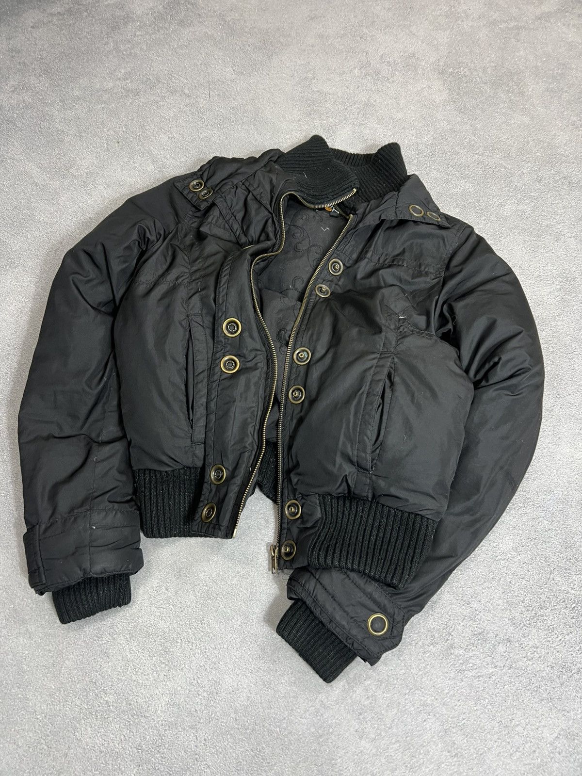 14th Addiction Y2k Japanese Fur collar If six was nine gothic bomber jacket Size US S / EU 44-46 / 1 - 3 Thumbnail