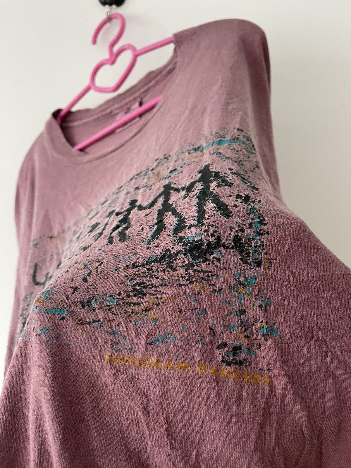 Authentic Pigment Rare Vintage HOHOKAM DANCERS Art Made in USA Anvil Tee Size US L / EU 52-54 / 3 - 3 Thumbnail