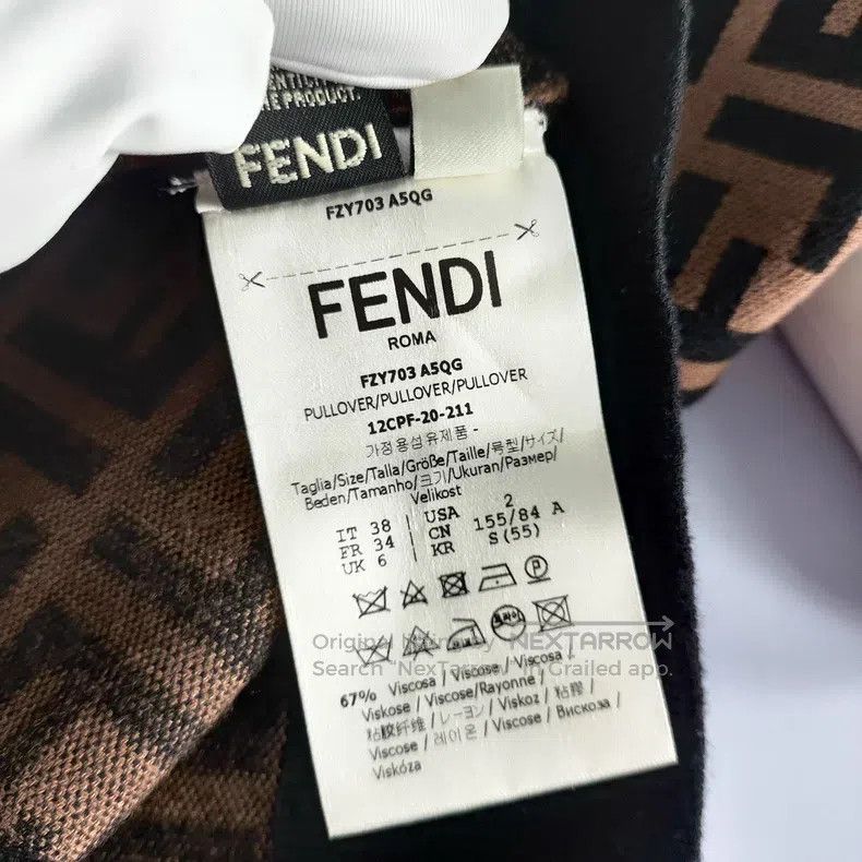 Fendi Fendi Knit Sweater - Monogram Size XS / US 0-2 / IT 36-38 - 6 Thumbnail