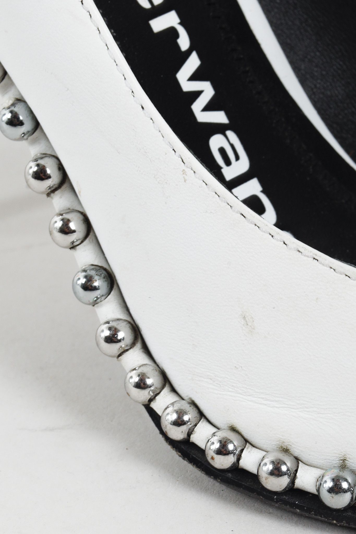 Alexander Wang Alexander Wang White Rie Studded Heels Size US 6.5 / IT 36.5 - 7 Thumbnail
