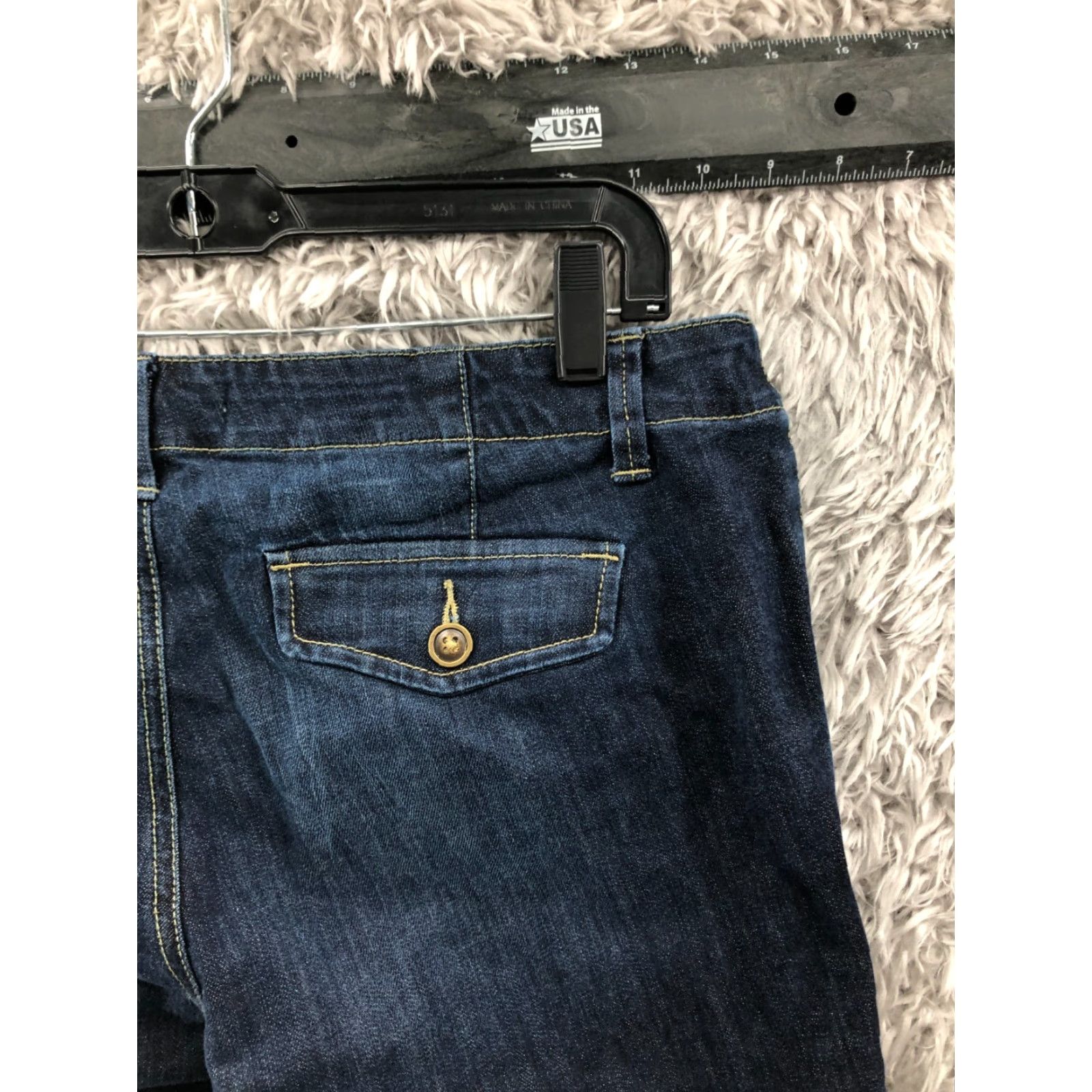 Vintage Canyon River Blues Bermuda Shorts Women Size 10 Mid Rise Dark Wash Blue Denim Size 32" / US 10 / IT 46 - 5 Thumbnail