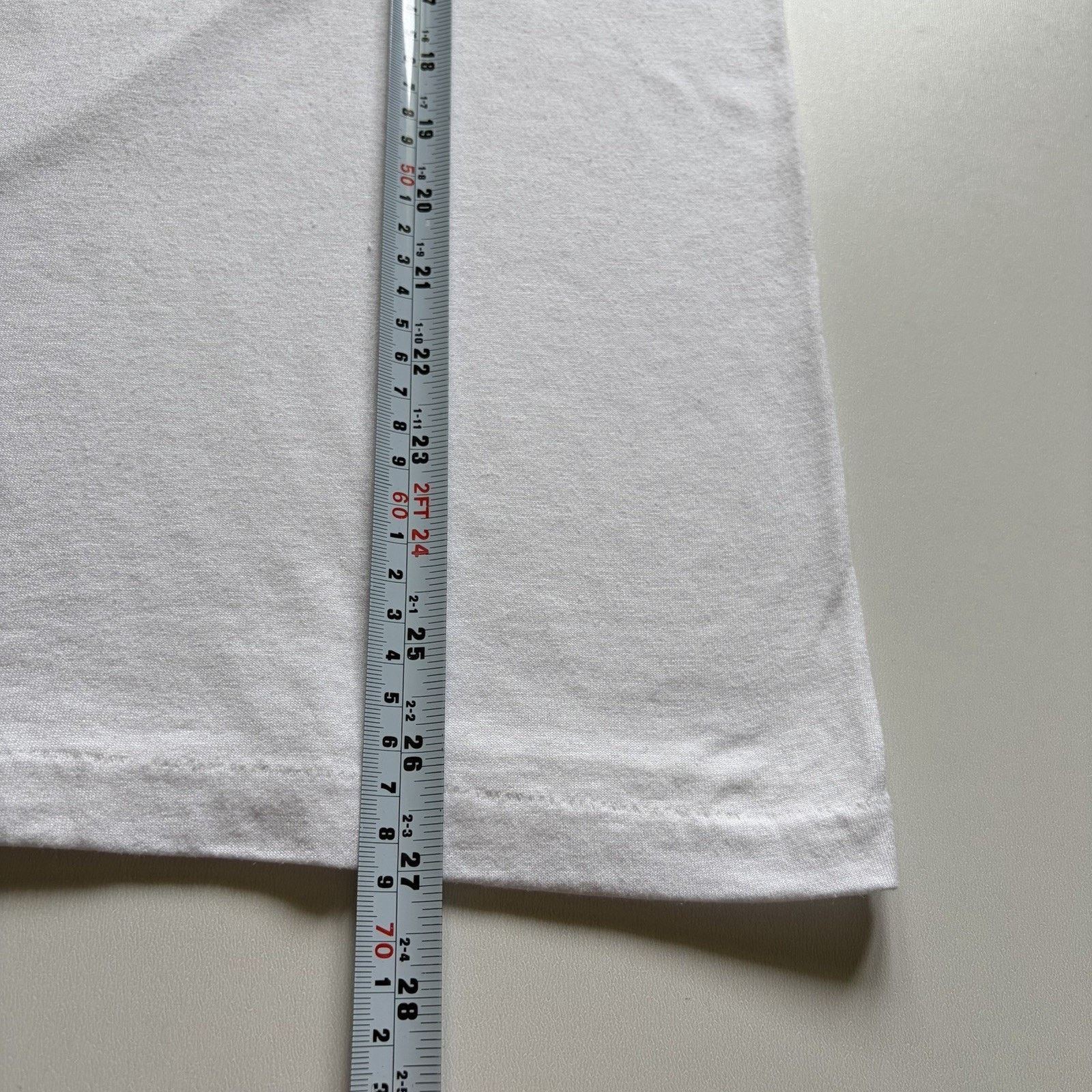 Vintage Vintage White Blank Shirt Small 90s Single Stitch 50/50 Rare Size US S / EU 44-46 / 1 - 5 Thumbnail