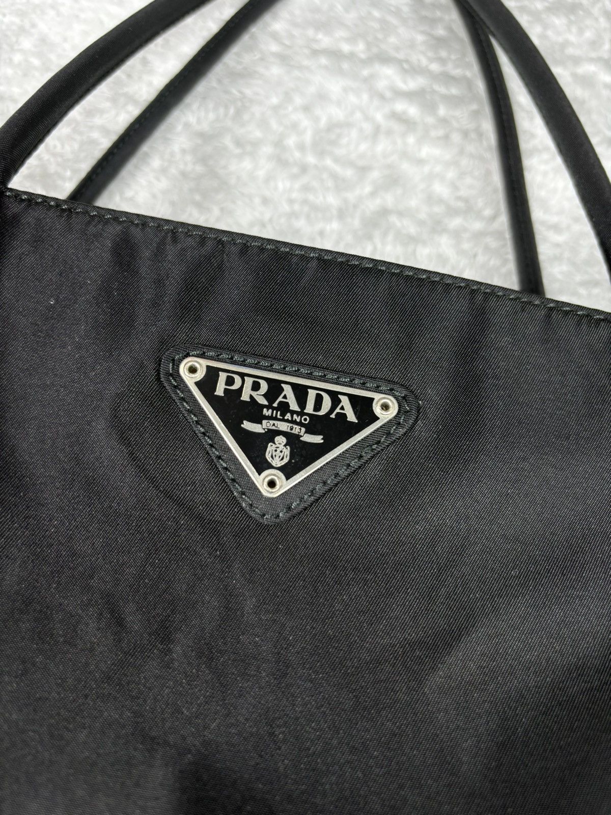 Prada Prada Black Nylon Tote Bag Size ONE SIZE - 4 Thumbnail