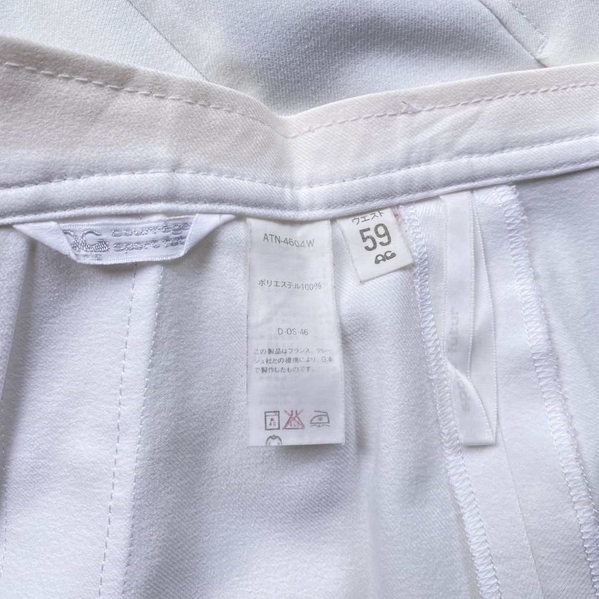 Courreges Courreges White Button-Front Mini Skirt Size 23" - 10 Thumbnail
