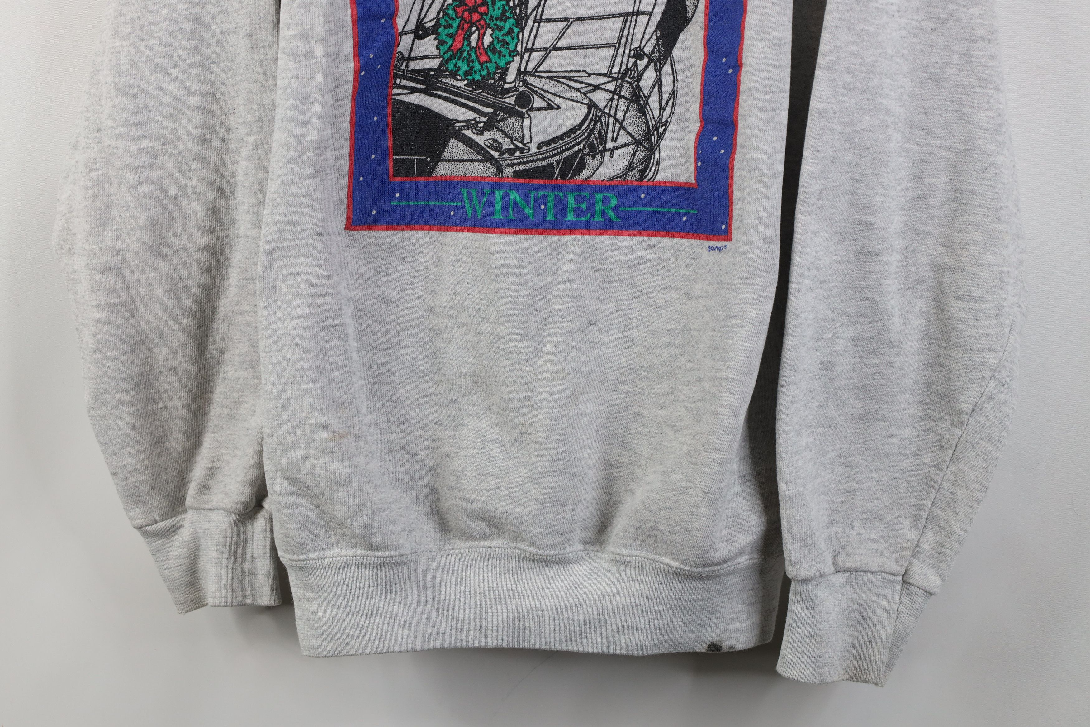 Vintage Vintage 90s Nautical Winter Christmas Boat Sweatshirt Size XL / US 12-14 / IT 48-50 - 3 Thumbnail
