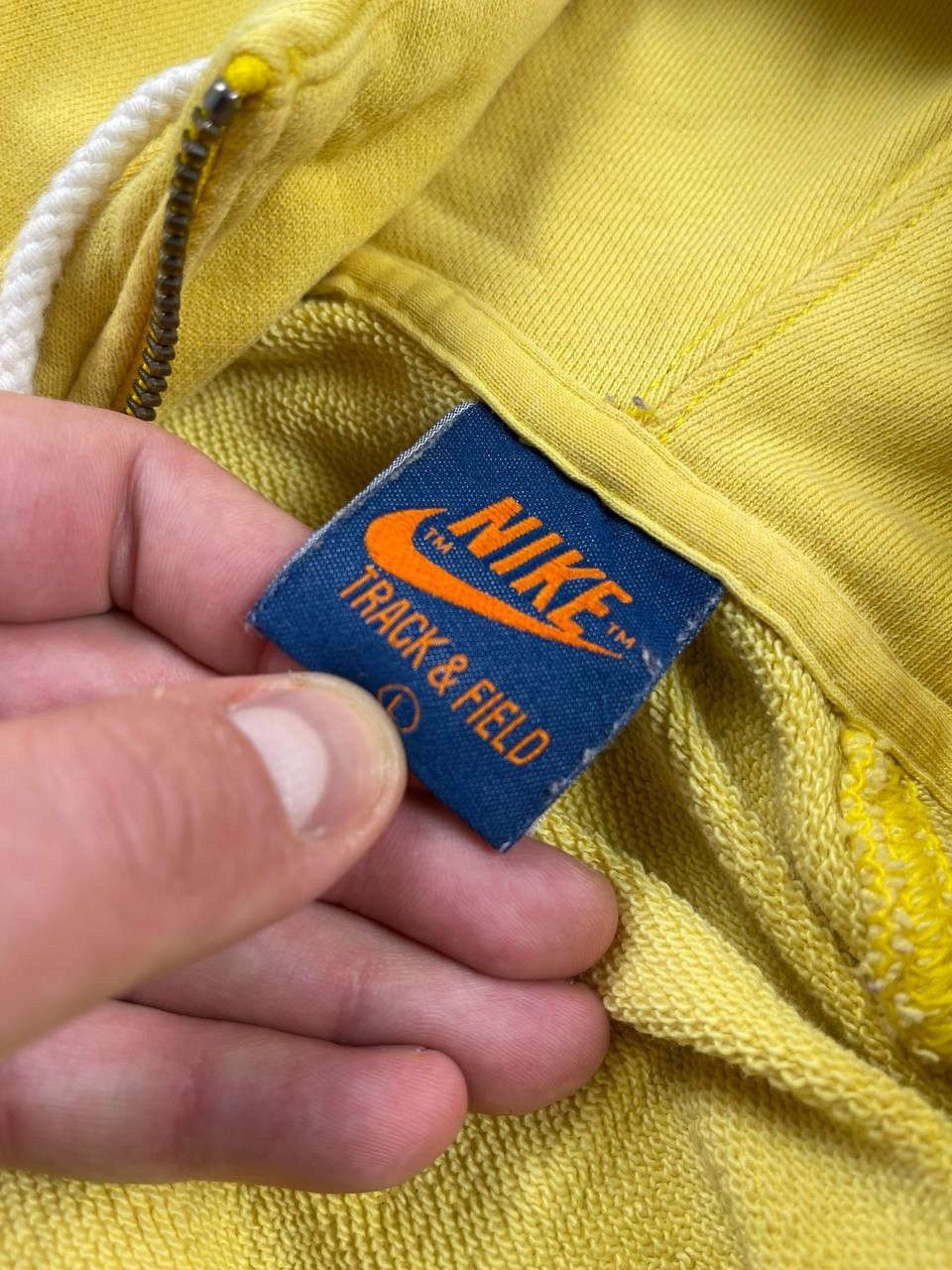 Nike Vintage Nike Zipper Hoodie 1/3 Zipp Y2k Mens Yellow 90s Size US L / EU 52-54 / 3 - 5 Thumbnail
