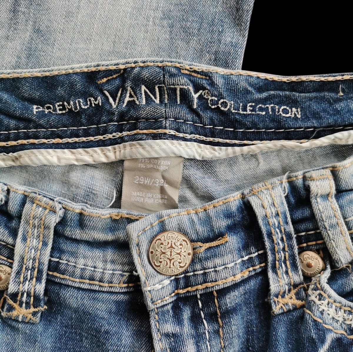 20471120 Vantty Bootcuts Studd Jeans Size 30" / US 8 / IT 44 - 9 Thumbnail