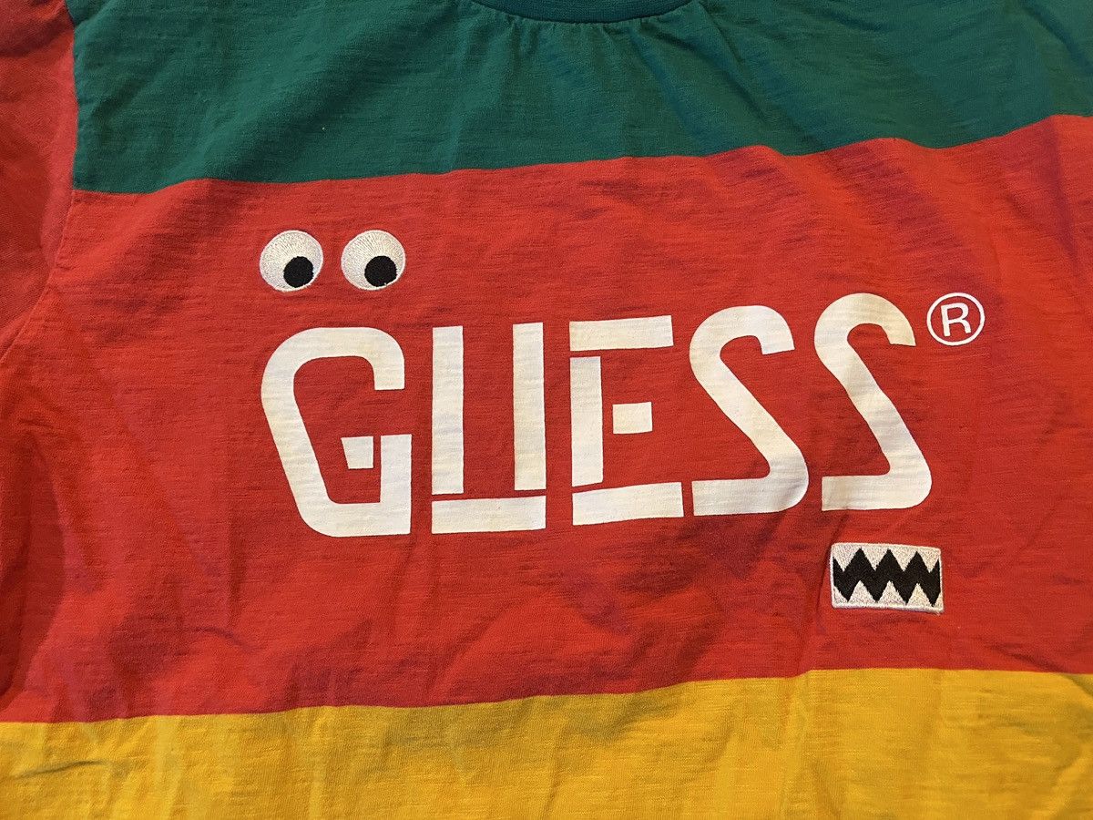 Guess × J Balvin Guess x J Balvin Color Block T Shirt Men Green Red Yellow Size US L / EU 52-54 / 3 - 2 Thumbnail