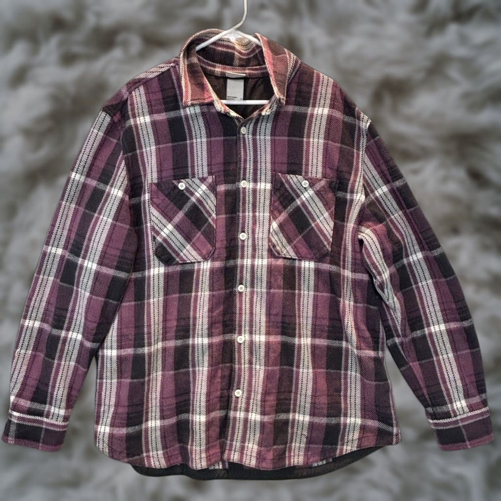 The North Face The North Face Plaid Flannel Shirt 2XL Mens Purple Plaid Button-Up Valley Twill Shacket Overshirt Size US XXL / EU 58 / 5 - 1 Thumbnail