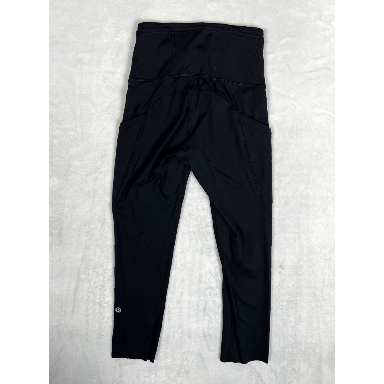 Lululemon Lululemon Women's Black High Rise Ankle Pocket Leggings Reflective Yoga 2 Pants Slim Activewear Size 26" / US 2 / IT 38 - 6 Thumbnail