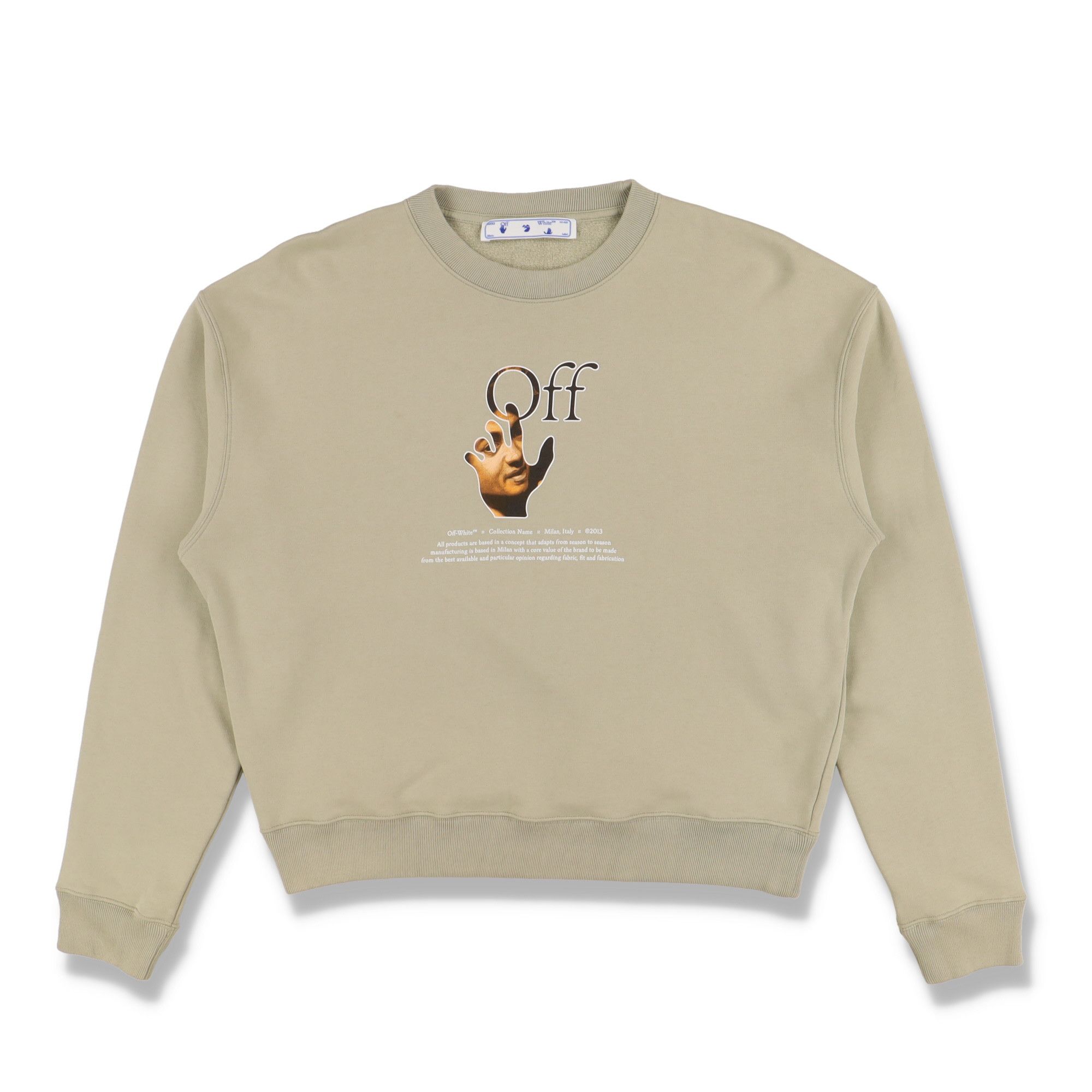 Beige Caravaggio Hand Off Logo Oversized Sweatshirt
