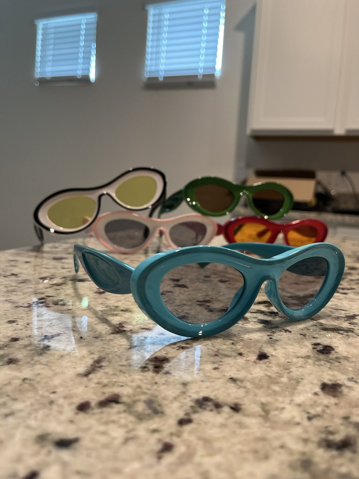 Other Blue Y2K Glasses Size ONE SIZE - 3 Thumbnail