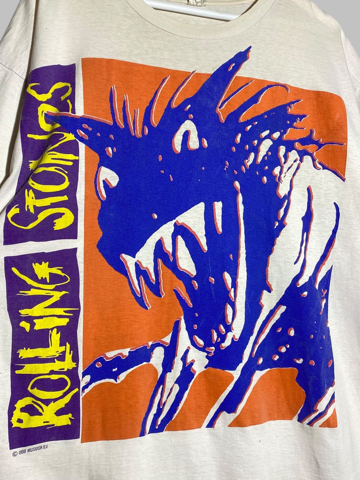 Band Tees 🔥 VINTAGE ROLLING STONES URBAN JUNGLE EUROPE 1990 TOUR SHIRT Size US L / EU 52-54 / 3 - 3 Thumbnail