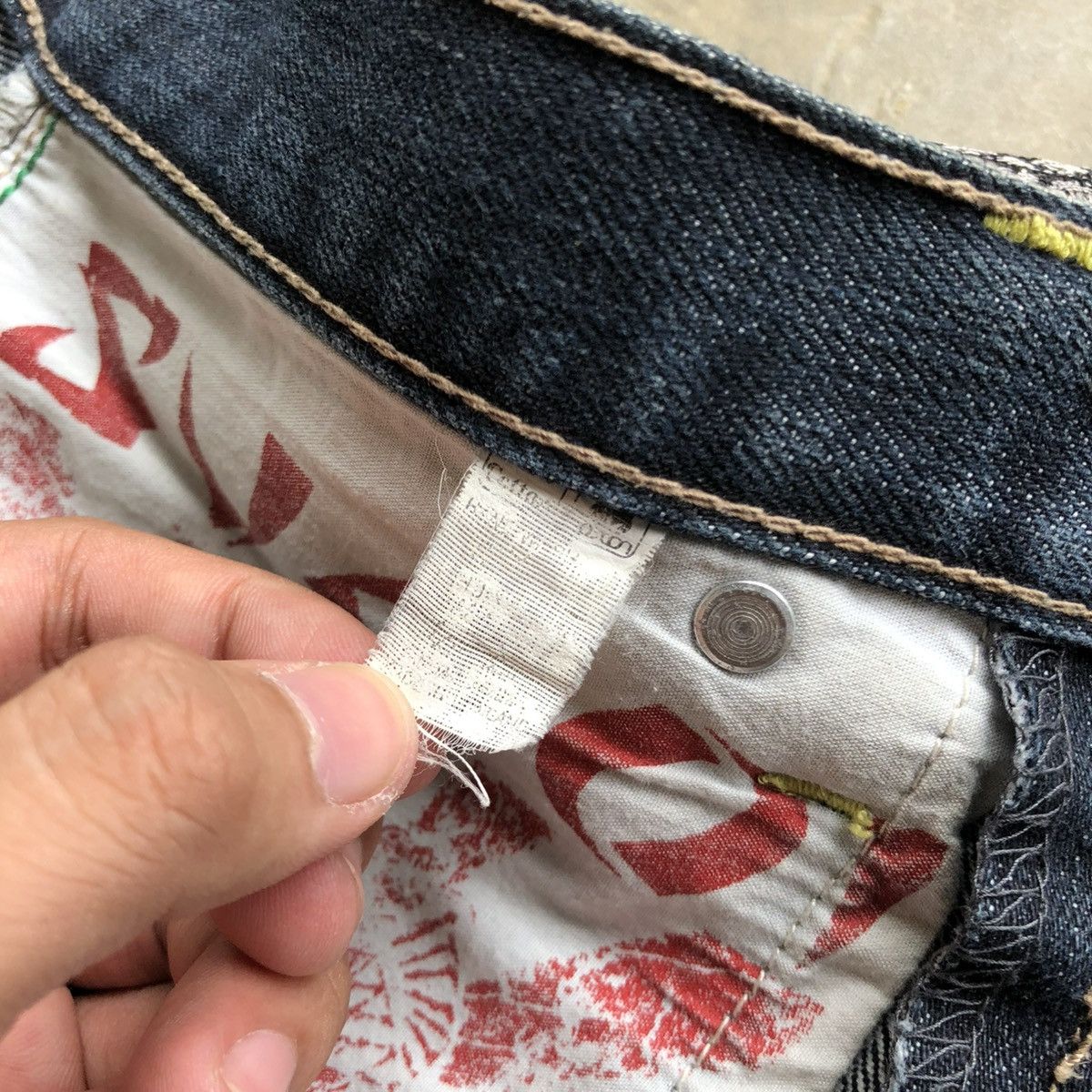 Karakuri Tamashii 2000s Sugoi Tatto Embroidery Dragon Tiger Denim Jeans Size US 29 - 16 Thumbnail