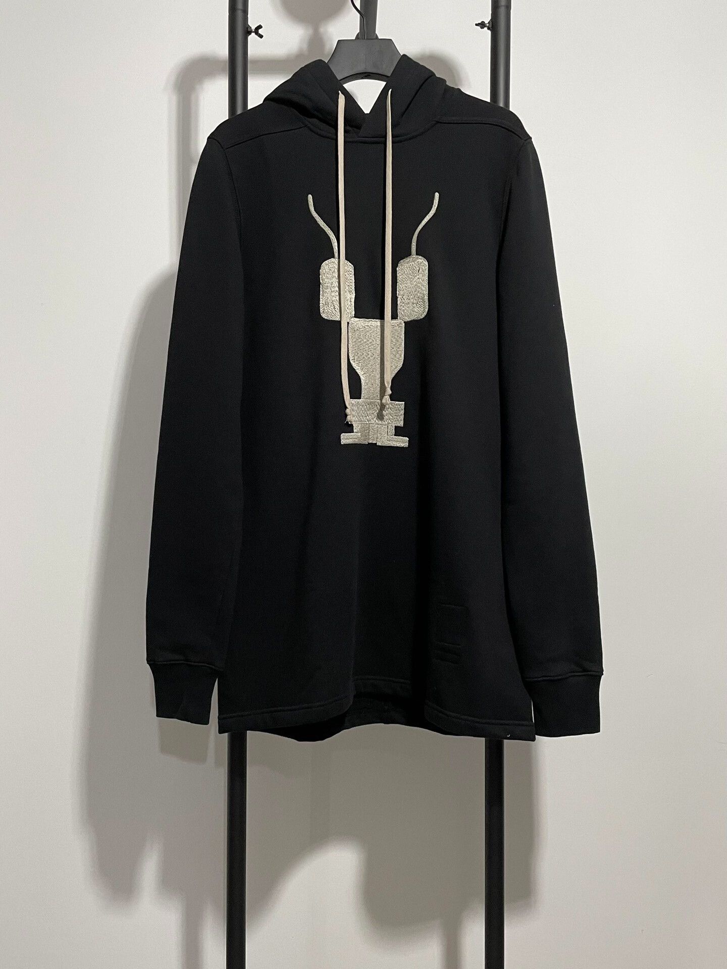 Rick Owens rick owens long black hoodie sweatshirt Size US S / EU 44-46 / 1 - 1 Thumbnail