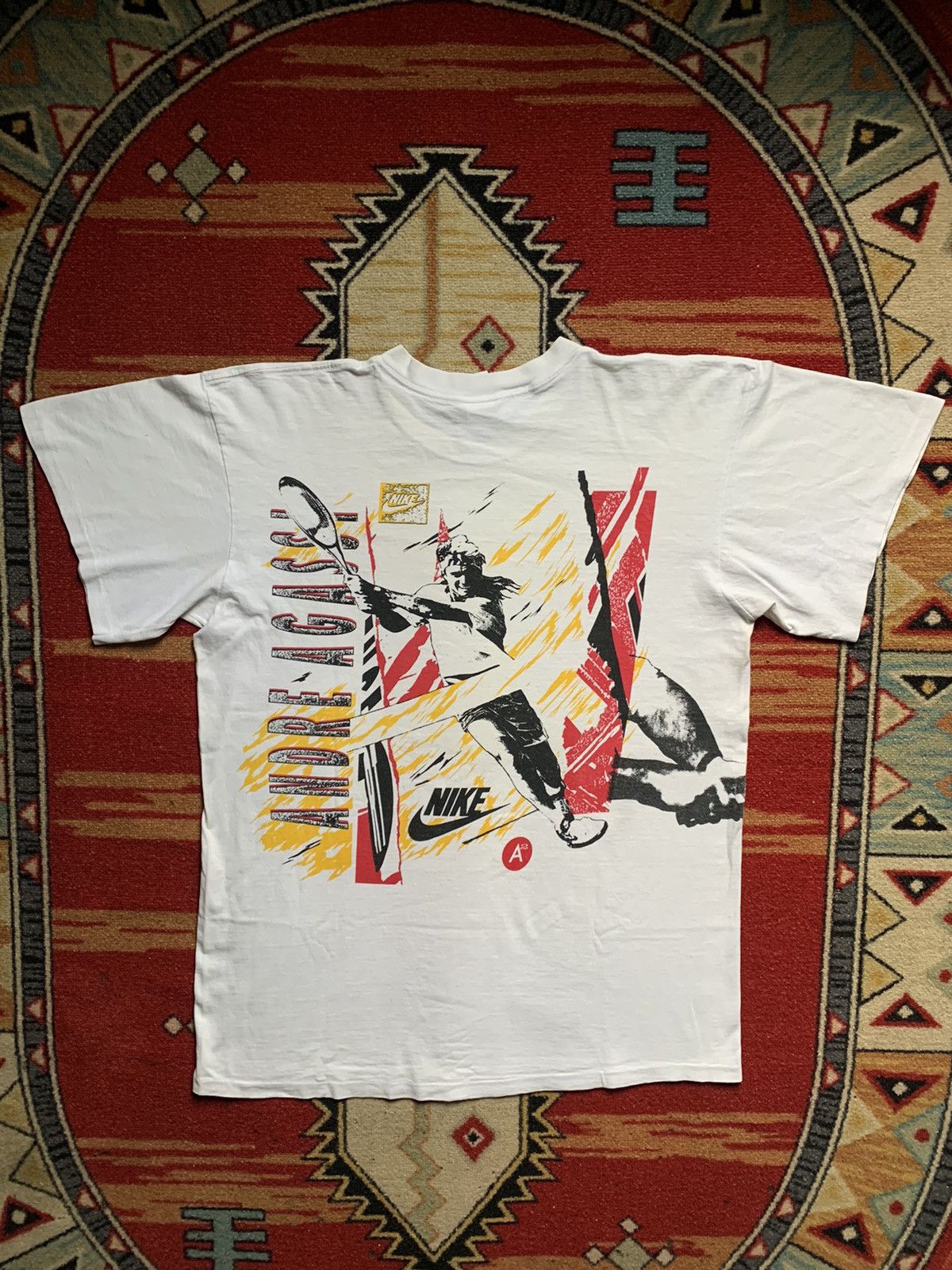 Nike Nike Andre Agassi Tees USA Size US XL / EU 56 / 4 - 1 Thumbnail