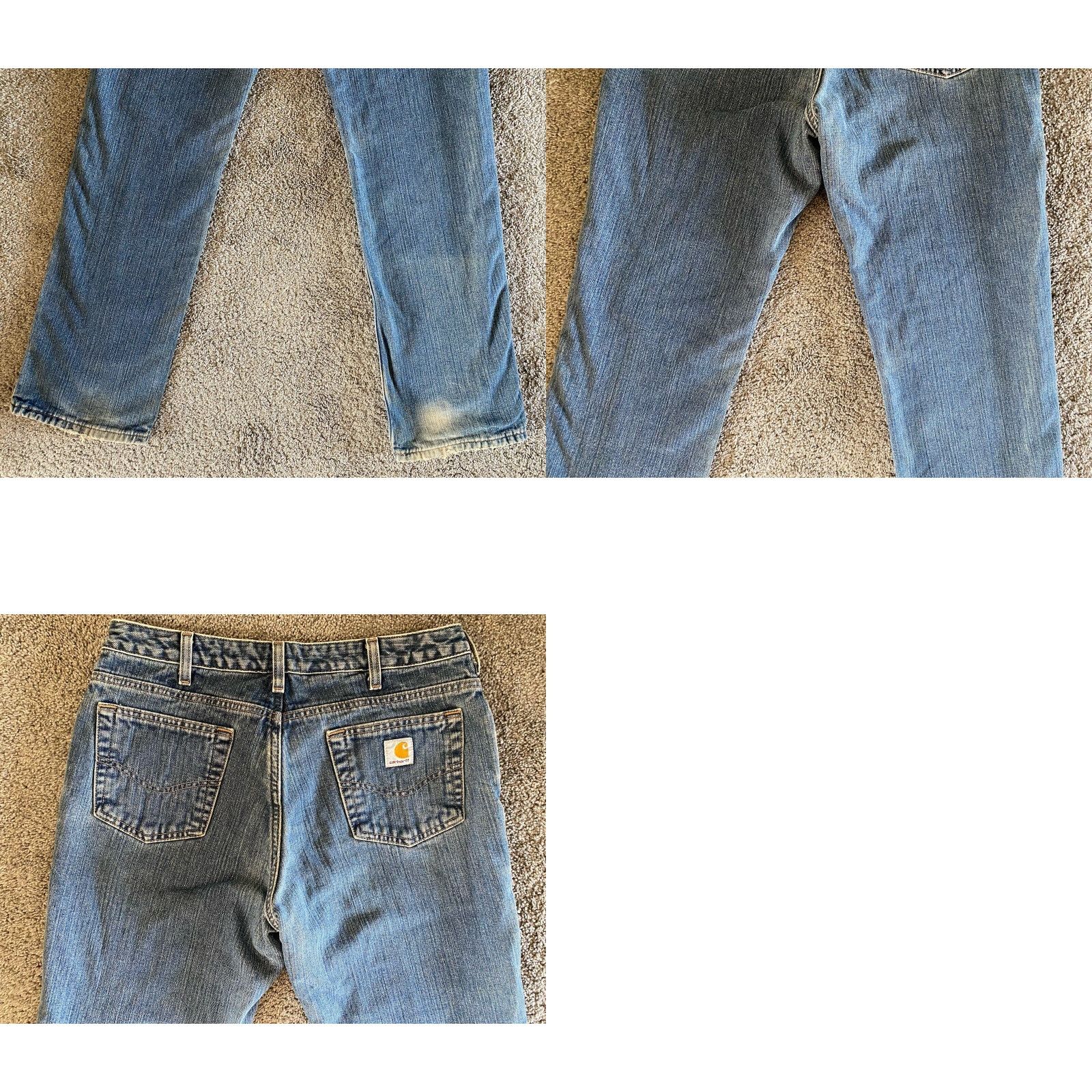 Carhartt VINTAGE Carhartt Women’s Pants 8x34 Flannel Lined WB022 ADT Jeans Blue Regular Women Grunge Hipster USA 8x34 Pants Size 30" / US 8 / IT 44 - 10 Thumbnail