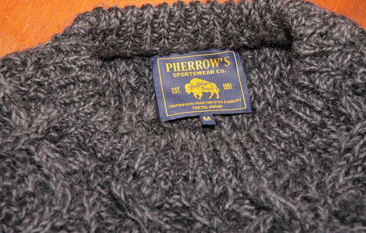 Pherrow's Low Gauge Cable Knit Sweater in Grey Size US M / EU 48-50 / 2 - 5 Thumbnail