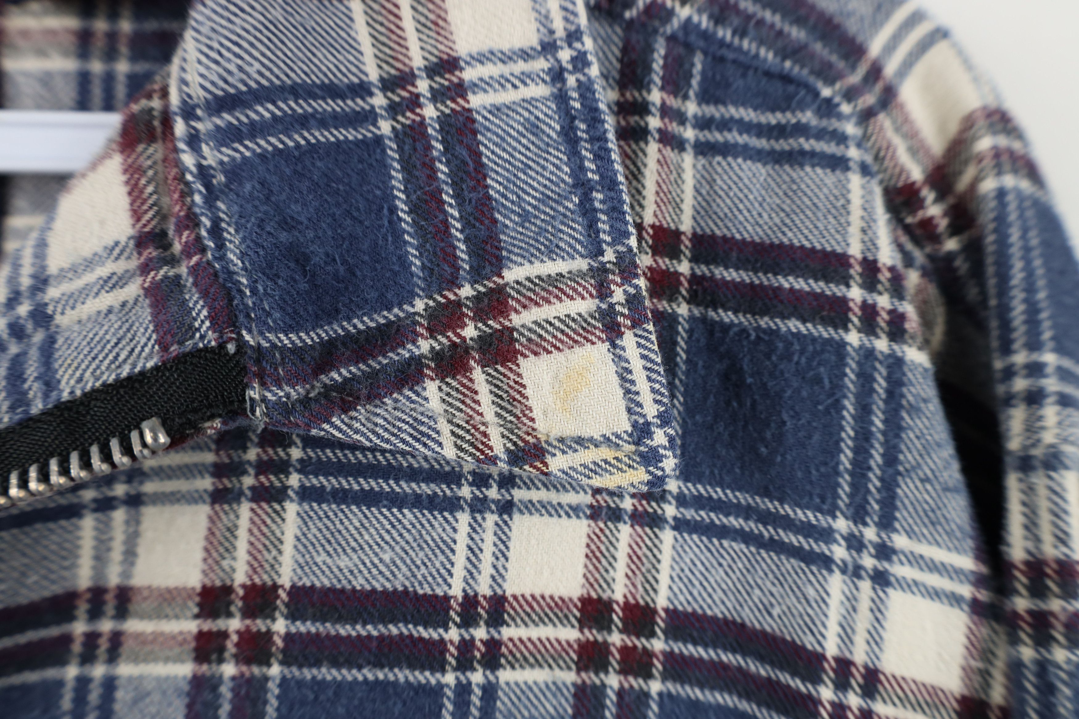 Vintage Vintage 90s Streetwear Flannel Half Zip Pullover Polo Shirt Size US L / EU 52-54 / 3 - 8 Thumbnail