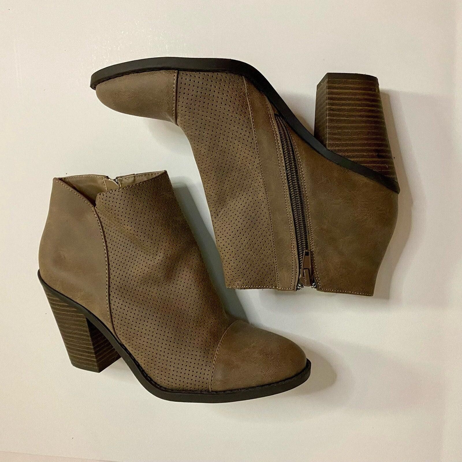 Esprit Esprit Kali Tan High Heel Ankle Booties Shoes Womens 7.5 Size US 7.5 / IT 37.5 - 4 Thumbnail