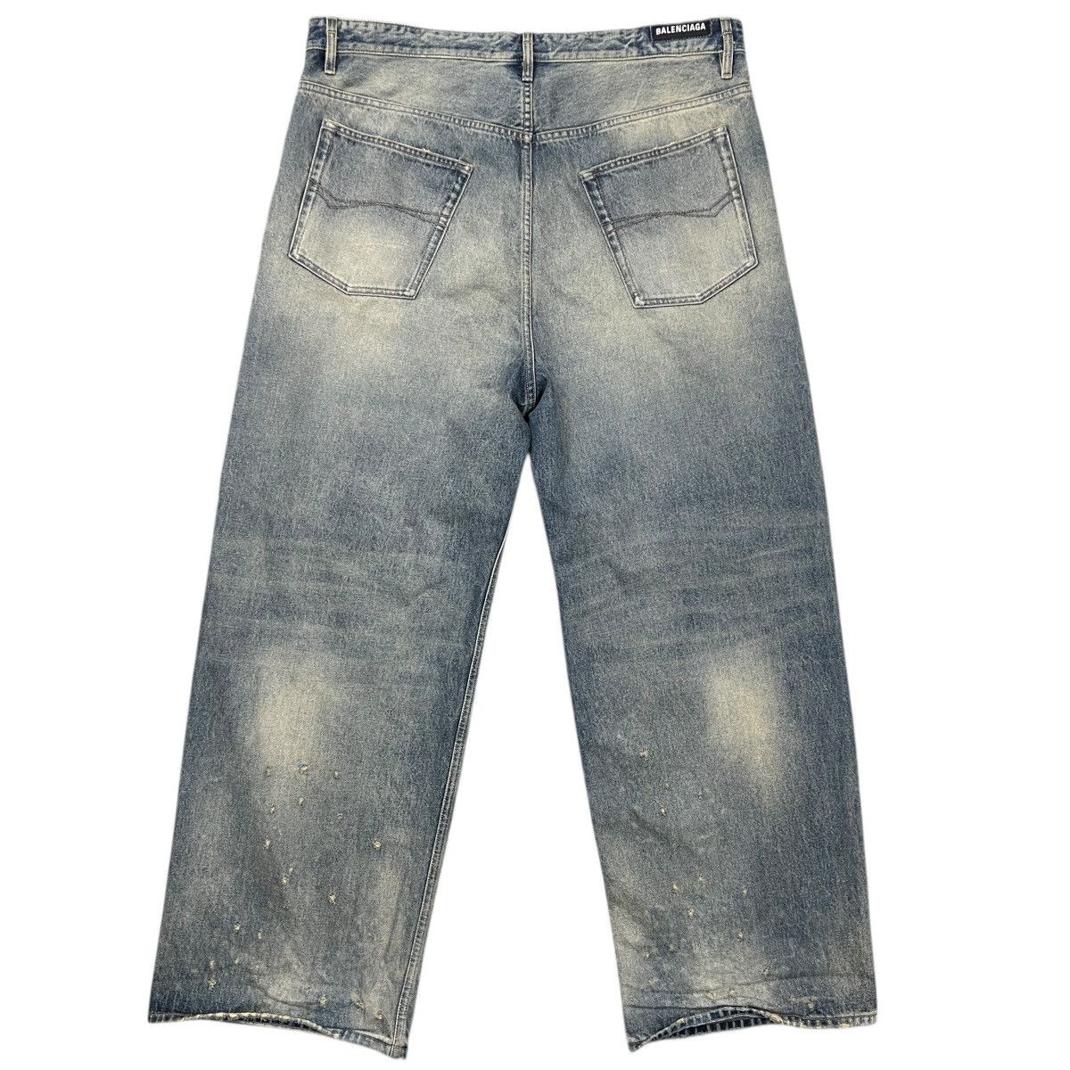 Balenciaga BALENCIAGA 24SS Demna Gvasalia Destroyed Cotton Buggy Pants Size US 30 / EU 46 - 7 Thumbnail