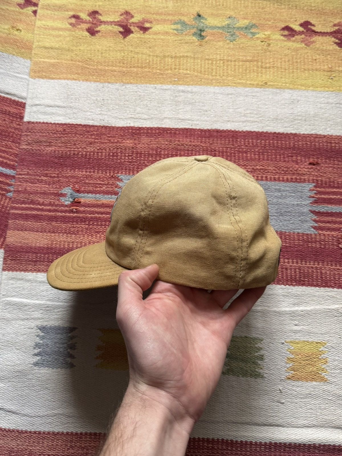 Carhartt Vintage 00’s SUNFADED Carhartt Made In USA Canvas Brown Hat Size ONE SIZE - 6 Thumbnail
