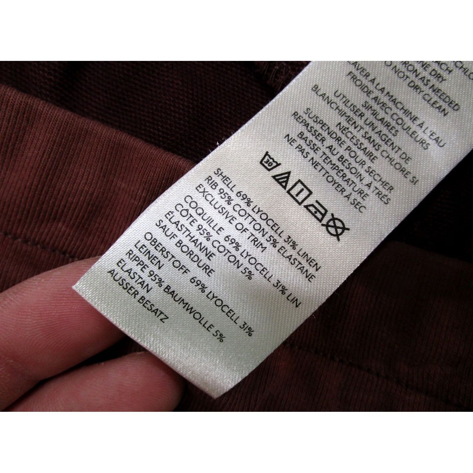 Anthropologie Anthropologie The Nomad Linen Blend Pants Joggers Womens XS Brown High Waist Casual Bohemian Size 26" / US 2 / IT 38 - 6 Thumbnail