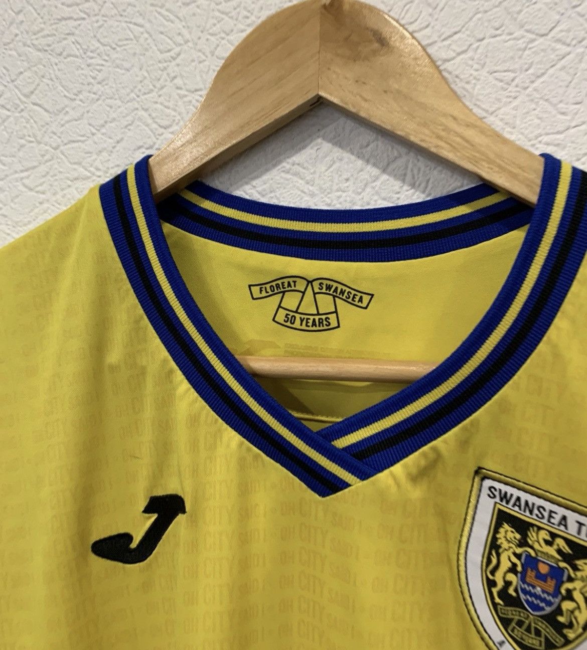 Joma SWANSEA JOMA 2019/2020 THIRD KIT SOCCER JERSEY YOBET Size US L / EU 52-54 / 3 - 3 Thumbnail