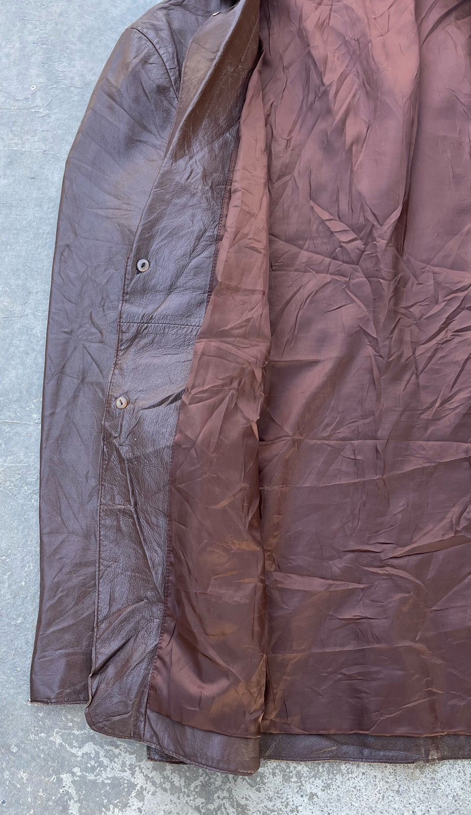 Takeo Kikuchi TAKEO KIKUCHI SHEEP SKIN LEATHER COAT Size US L / EU 52-54 / 3 - 13 Thumbnail
