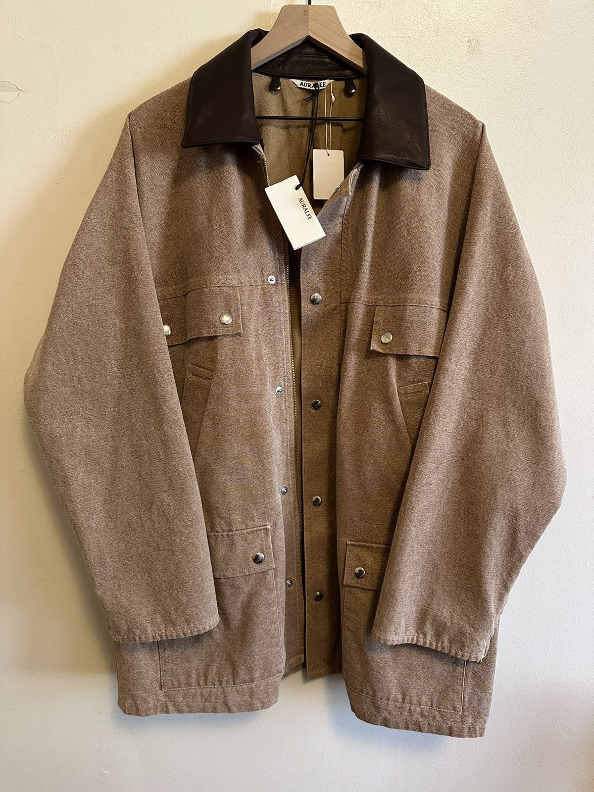 Auralee Auralee Washed Cotton Canvas Hunting Blouson Barn