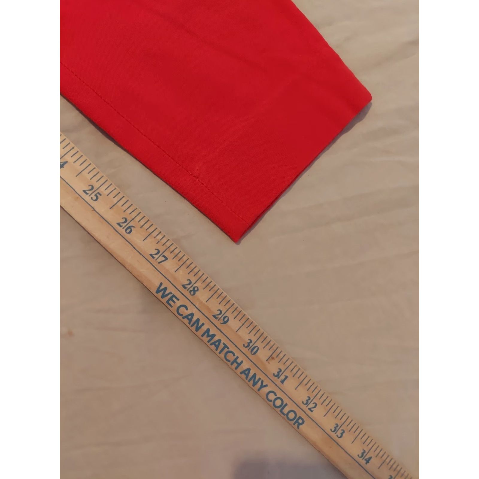 Banana Republic Banana Republic Dress Pants Womens 4 Red Cotton Chino Slacks Pants Dress Pants Red Womens Size 27" / US 4 / IT 40 - 2 Thumbnail