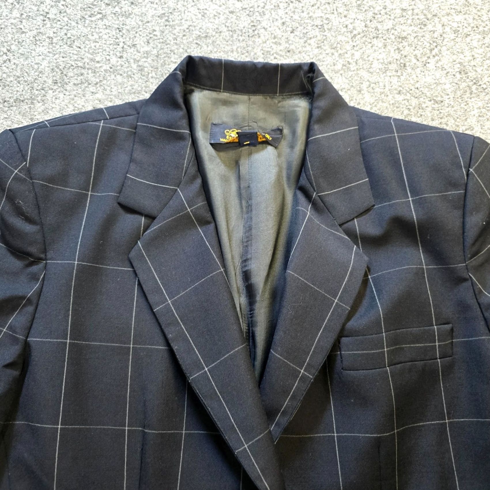 Brooks Brothers VINTAGE Brooks Brothers Jacket Womens 10 Blue Windowpane Blazer Wool Academia Clip/Blazer (Note: Restrictions apply) Size L / US 10 / IT 46 - 2 Thumbnail