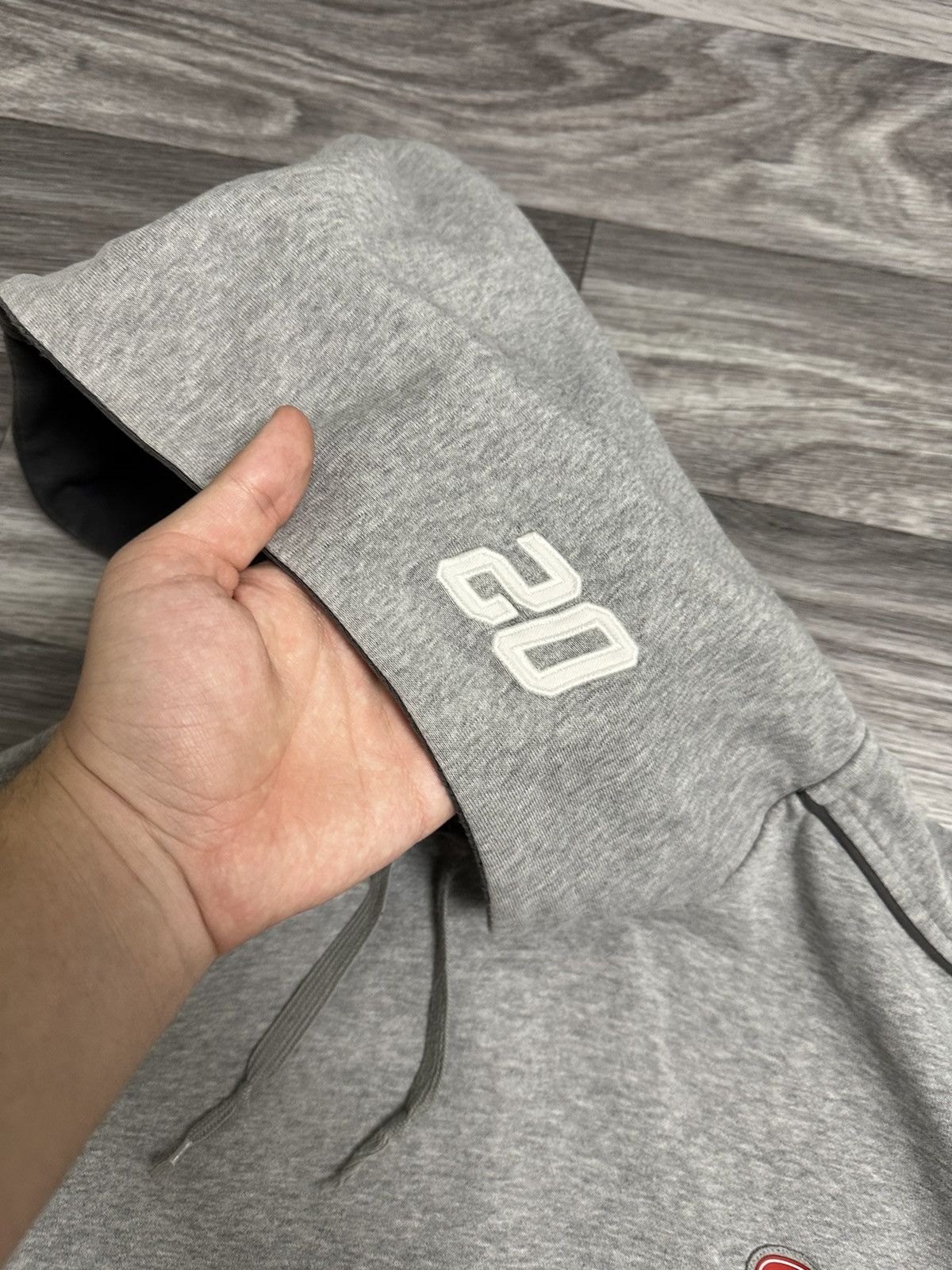 Nike Nike Cortez Vintage Grey Hoodie Big Logo Box Baggy Fit hype Size US L / EU 52-54 / 3 - 8 Thumbnail