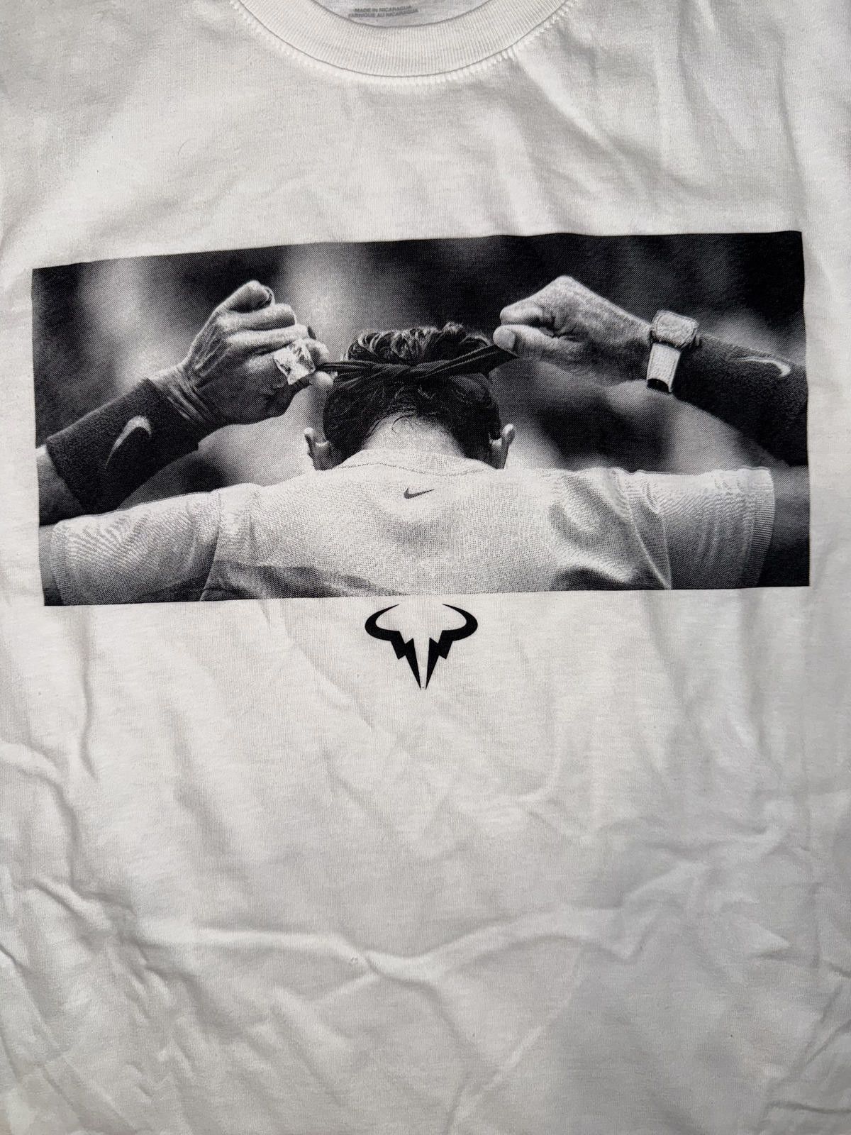Nike NikeCourt Men’s Rafa Nadal Legends Tennis Retirement T-Shirt Size US S / EU 44-46 / 1 - 4 Thumbnail