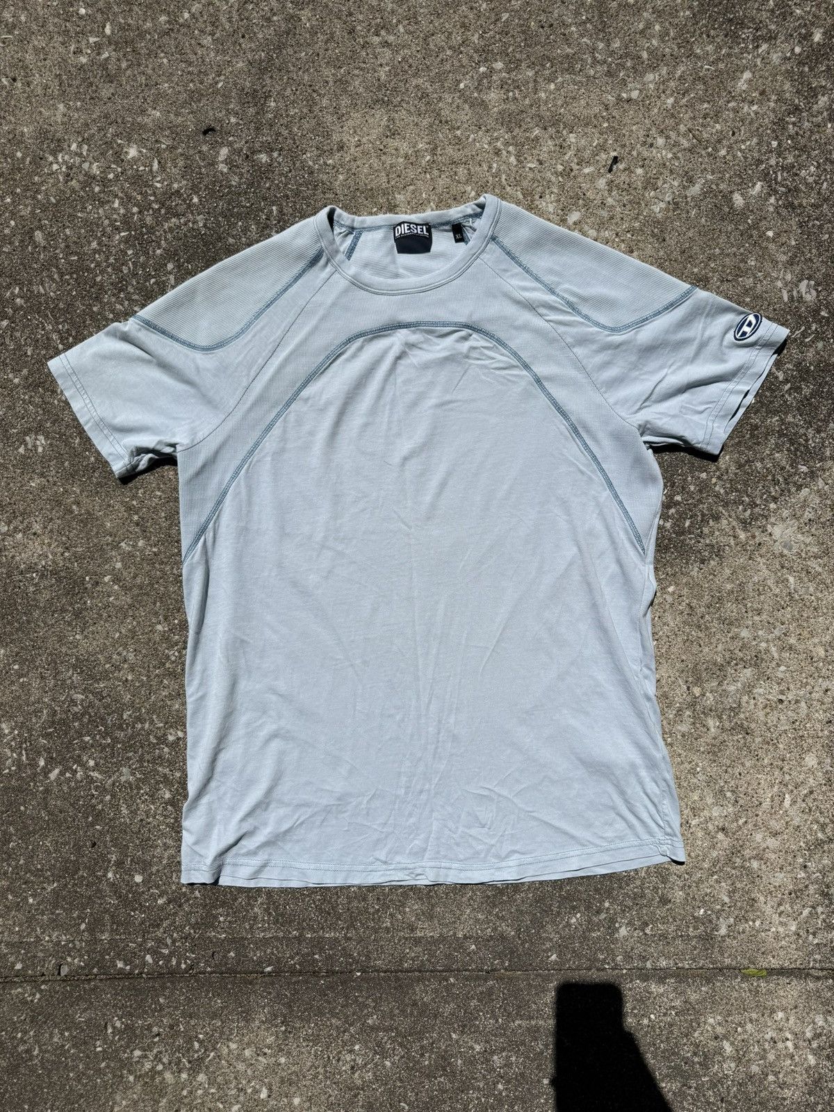 Diesel Y2K Blue Train Vent Tech Short-Sleeve Shirt Size XL / US 12-14 / IT 48-50 - 1 Thumbnail