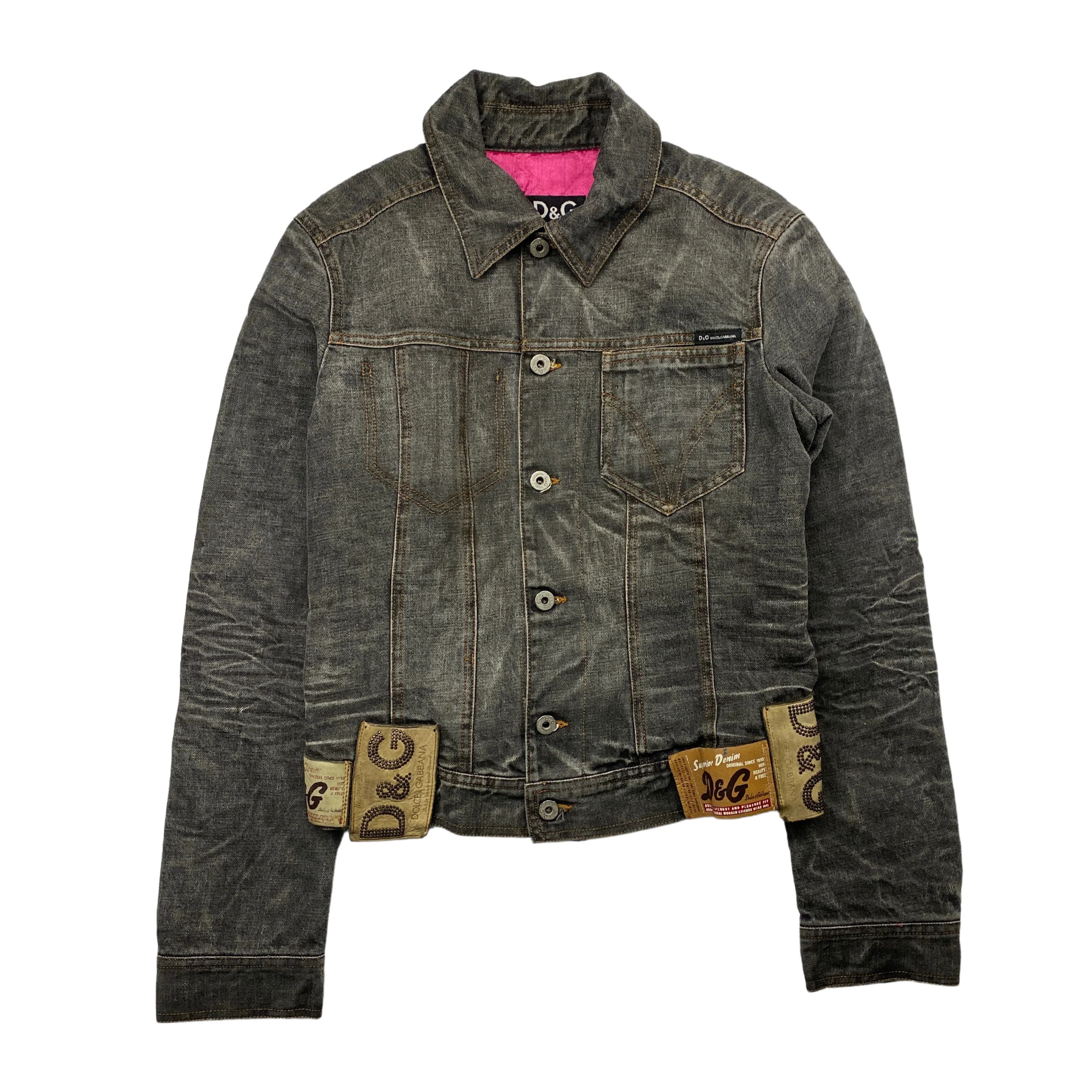 Dolce & Gabbana Dolce and Gabbana D&G Leather Patch Tab Jacket Size S / US 4 / IT 40 - 4 Thumbnail