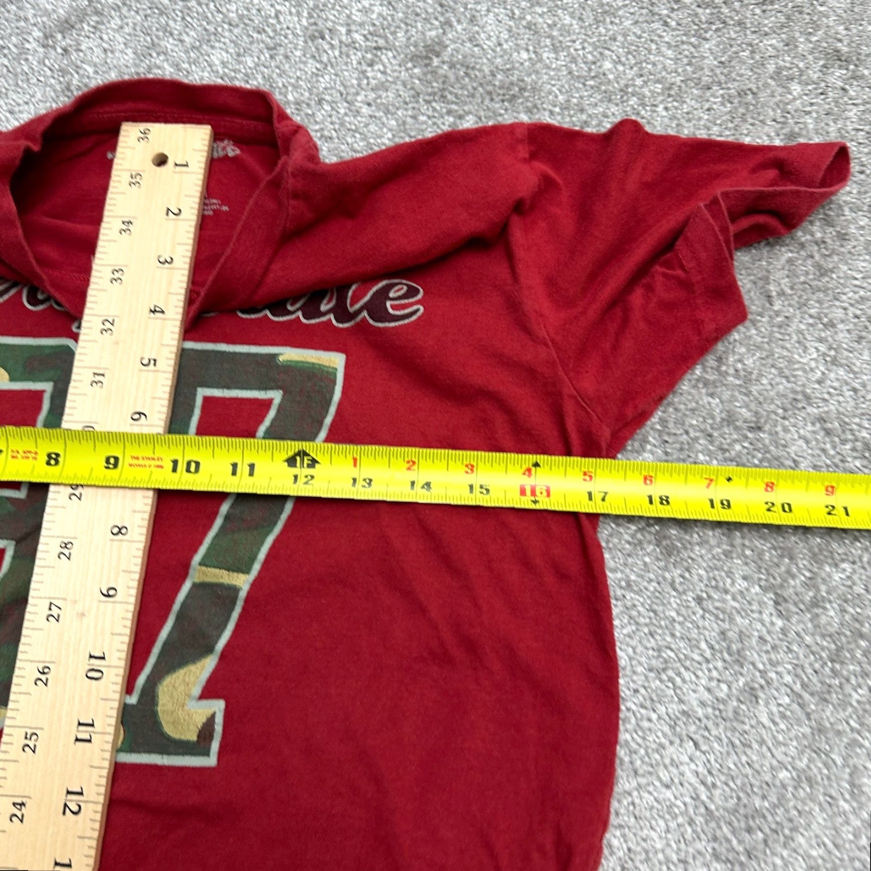 Aeropostale Aeropostale T-Shirt Womens S/M Red Crew Neck Short Sleeve Cotton Tee Top Size S / US 4 / IT 40 - 6 Thumbnail