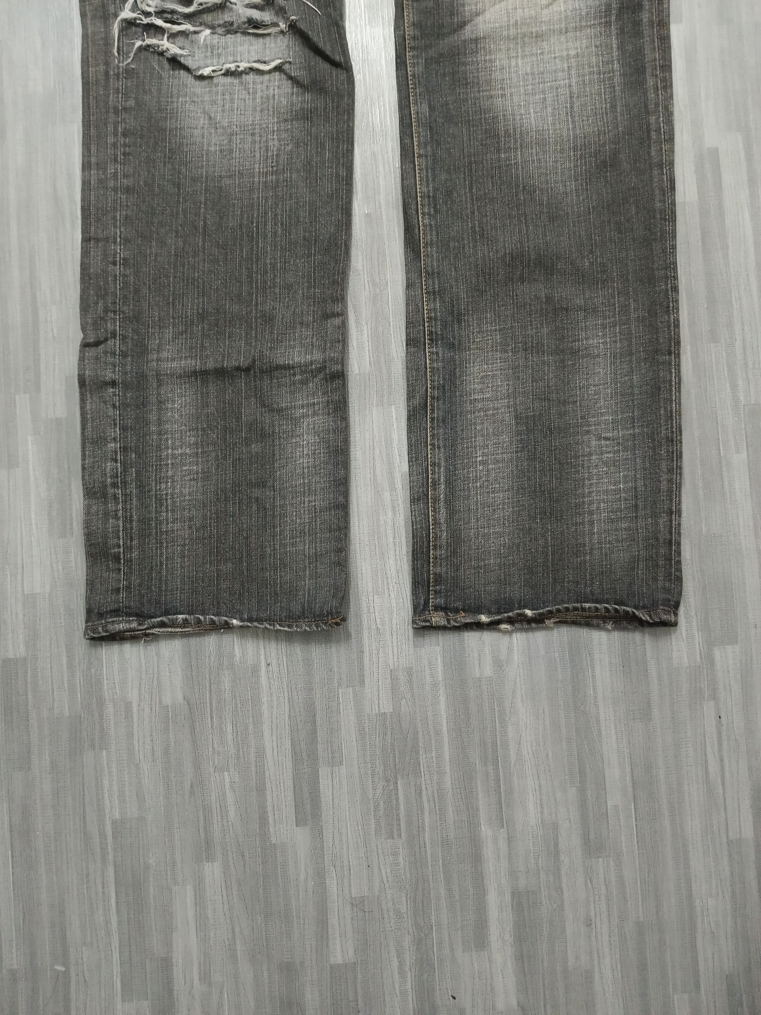 Japanese Brand SICK WASHED RIPED CRACK WASH BOBSON DENIM PANTS Size US 30 / EU 46 - 8 Thumbnail