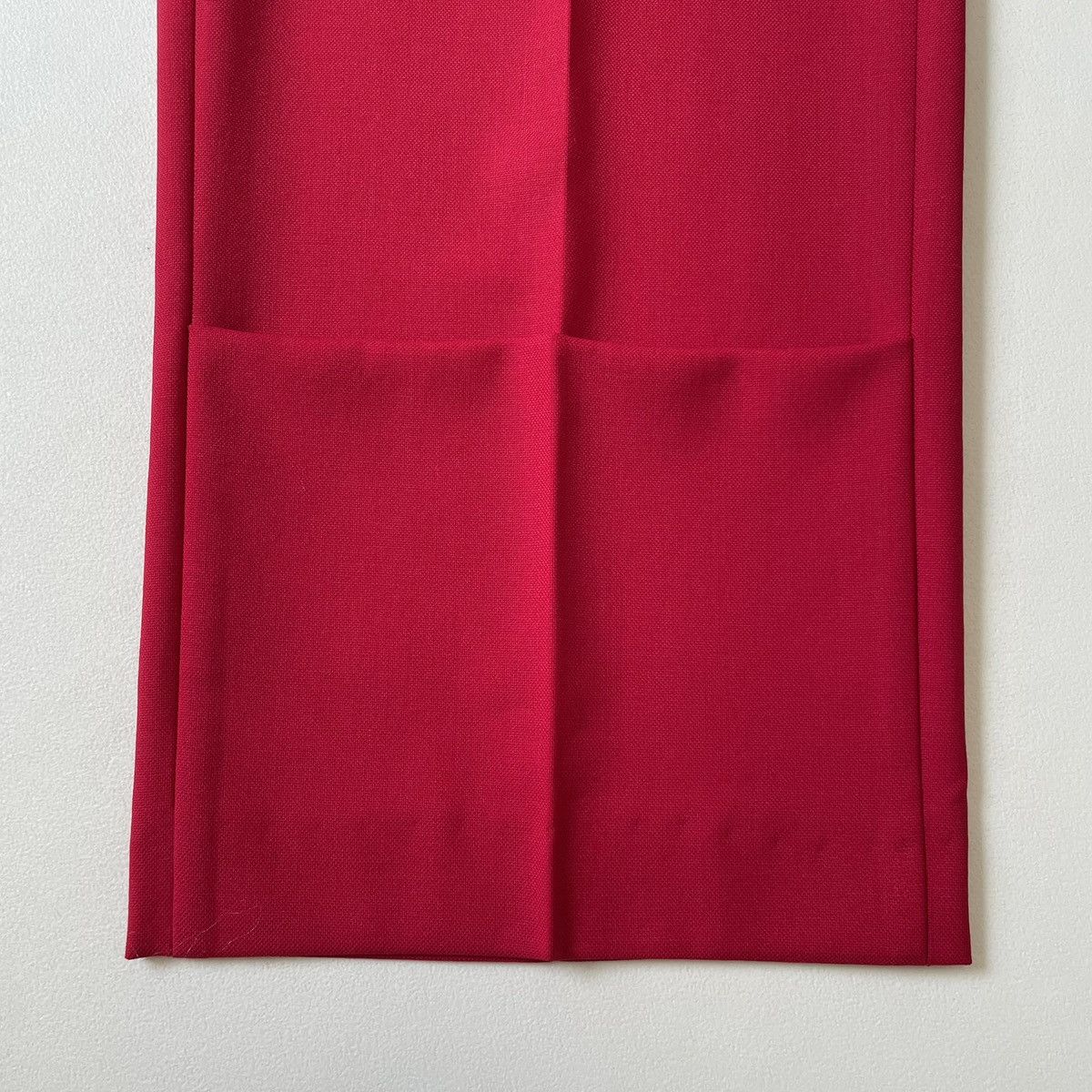 Raf Simons S/S 19 Red Wool Trousers With ‘Double Hem’ Size US 36 / EU 52 - 9 Thumbnail